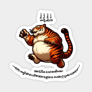 Thai Tattoo Parody "Sak Yant Tiger" Magnet