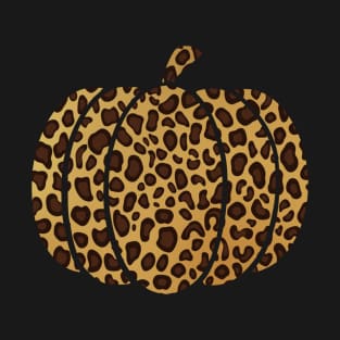 Leopard pumpkin Fall Halloween T-Shirt