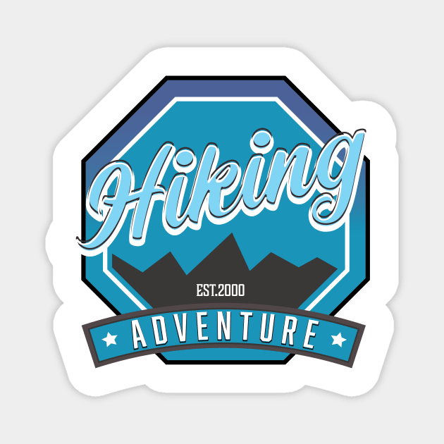 Hiking Adventure patch Magnet by nickemporium1