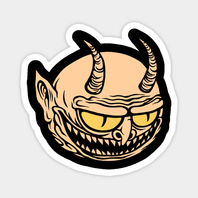 Spooky Devil Magnet by flynnryanart