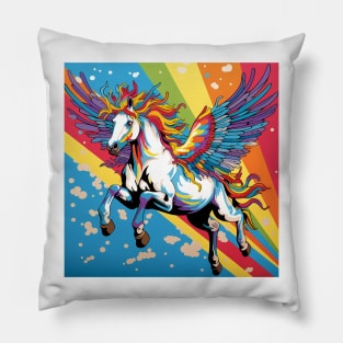 Pride Pegasus Pop Art 2 Pillow