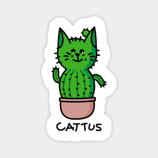 Cat as a cactus Magnet