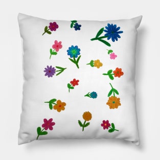 More Hand Drawn Flowers Pillow