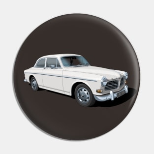 Volvo Amazon in white Pin