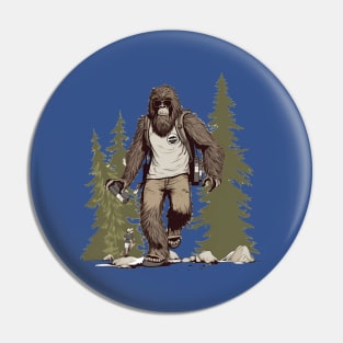 Dope Sasquatch in Nature Pin