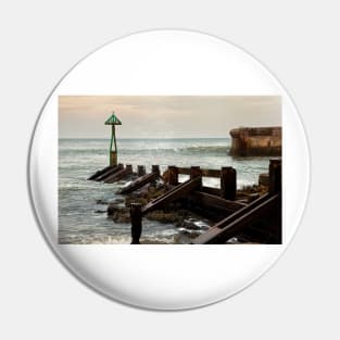 Seaton Sluice harbour mouth Pin