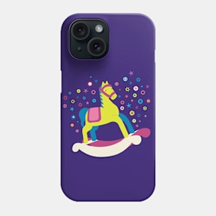 Rocking Horse - Blue Phone Case