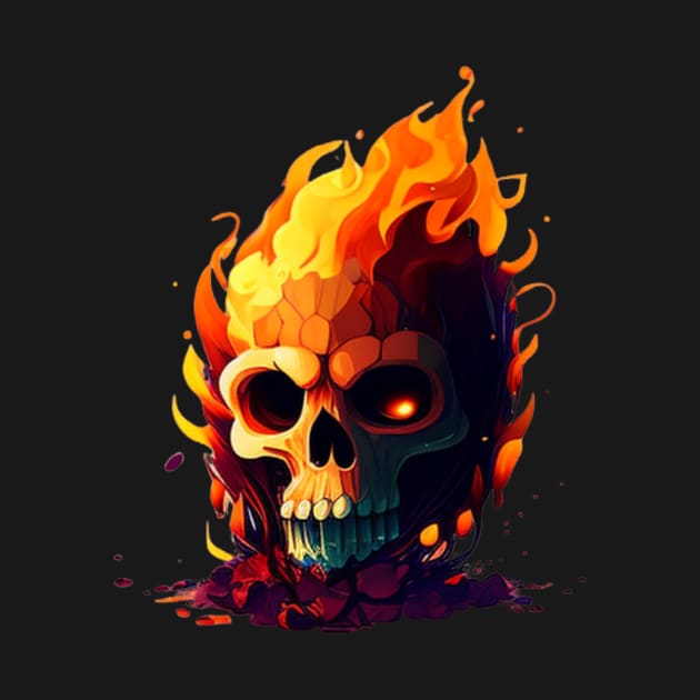 Fire skull by Crazy skull