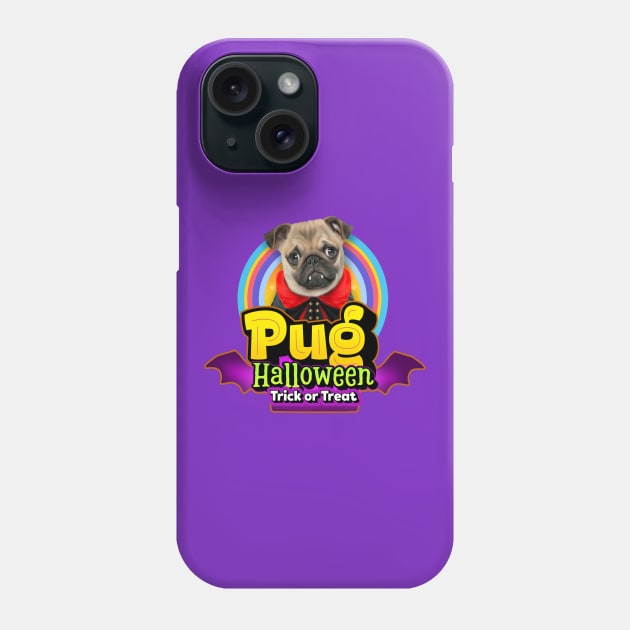 Pug halloween costume Phone Case by Puppy & cute