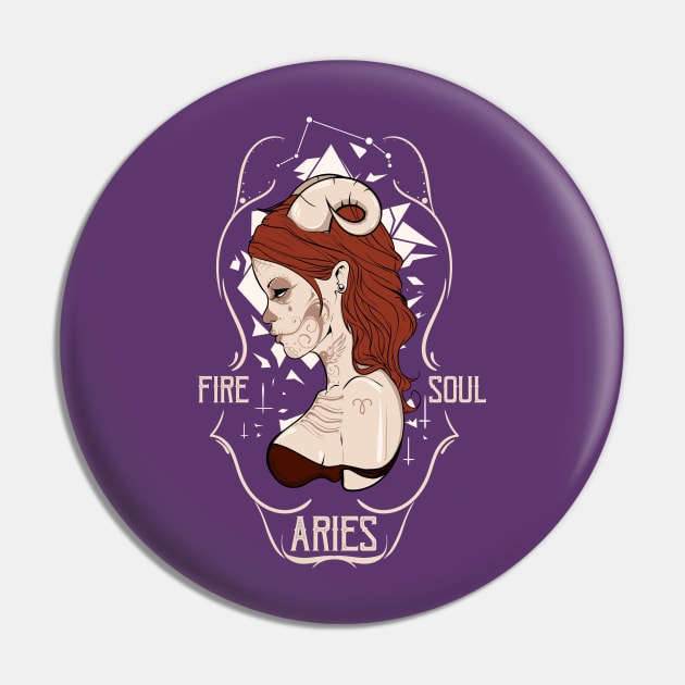 Zodiac Signs: Aries - The Ram Pin by Superfunky