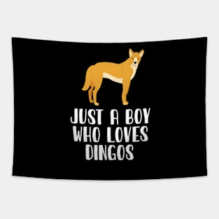 Just A Boy Who Loves Dingos Wildlife Wild Dog Tapestry