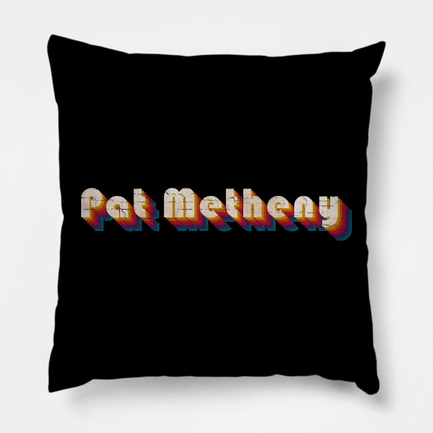 retro vintage Pat Metheny Pillow by TulenTelan