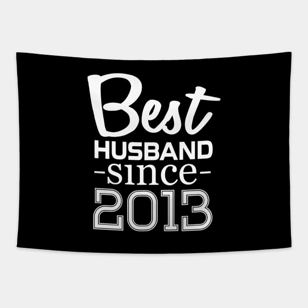 'Best Husband Since 2013' Funny Wedding Gift Tapestry by ourwackyhome