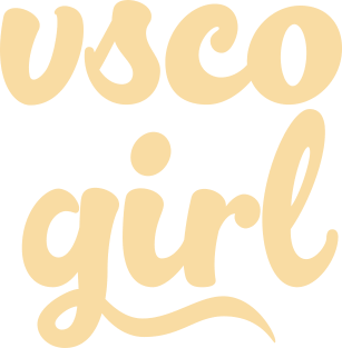 VSCO GIRL / Typography Gift Design Magnet