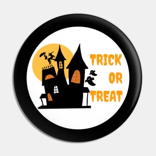 Halloween Spooky House Pin
