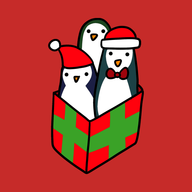 Christmas Gift Penguins by saradaboru