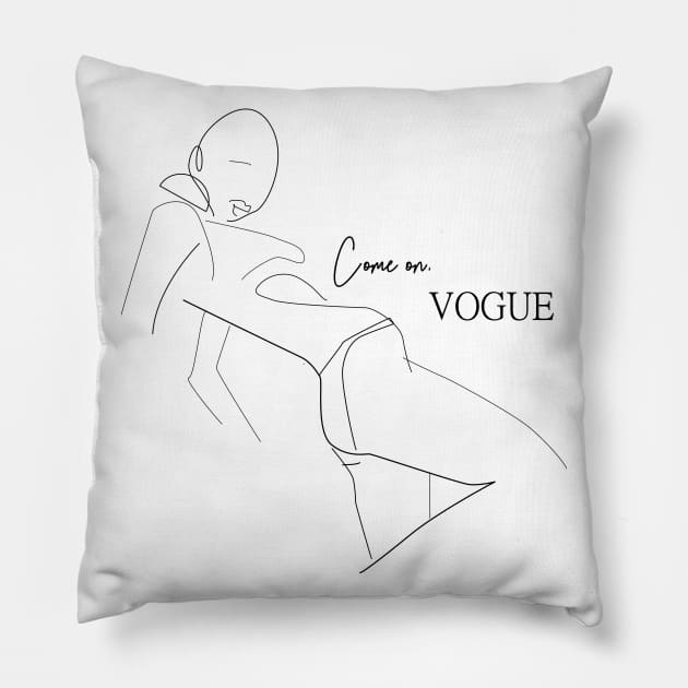 Strike a pose Pillow by Petras