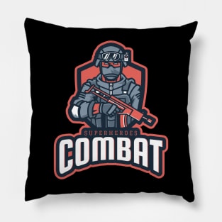 Superheroes Combat - Military Pillow