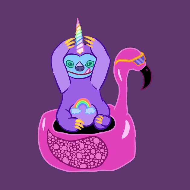 Adorable Sloth-icorn! by KelseyLovelle