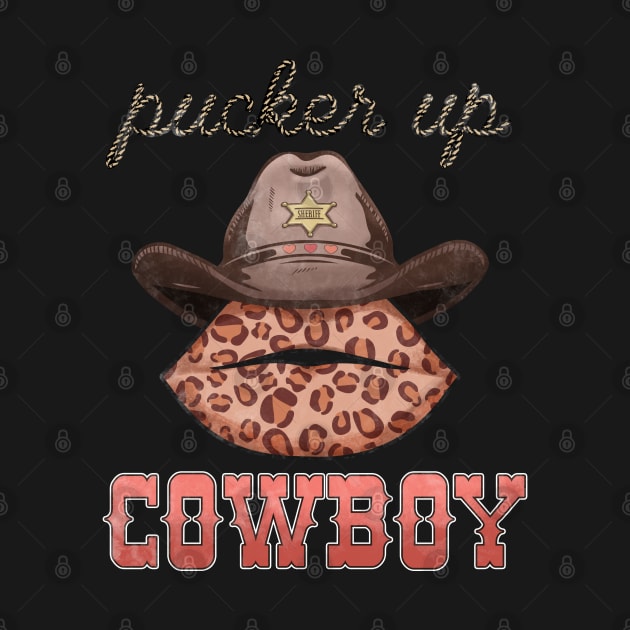 Pucker Up Cowboy by HassibDesign