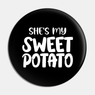 She's My Sweet Potato - I YAM Couple's Matching Pin