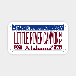 Little River Canyon National Preserve license plate Magnet