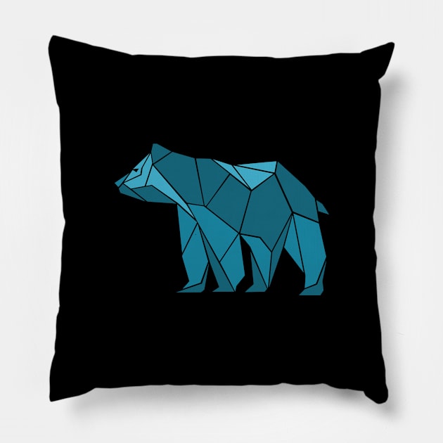 Origami Bear Pillow by Fox1999