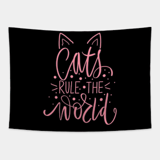 Cat's Rule the World Tapestry