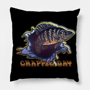 Crappie Day Pillow