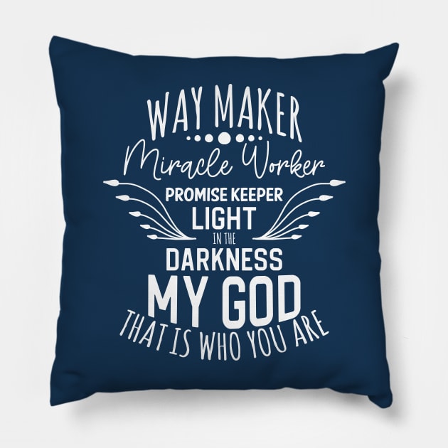 way maker Pillow by ChristianCanCo