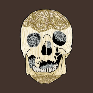 Abstract Geometric Skull Horror T-Shirt