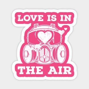 anti-valentines-day Love is in the air Magnet