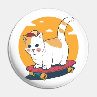 Cat Skating Pin
