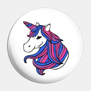 Bisexual Flag Unicorn Pin