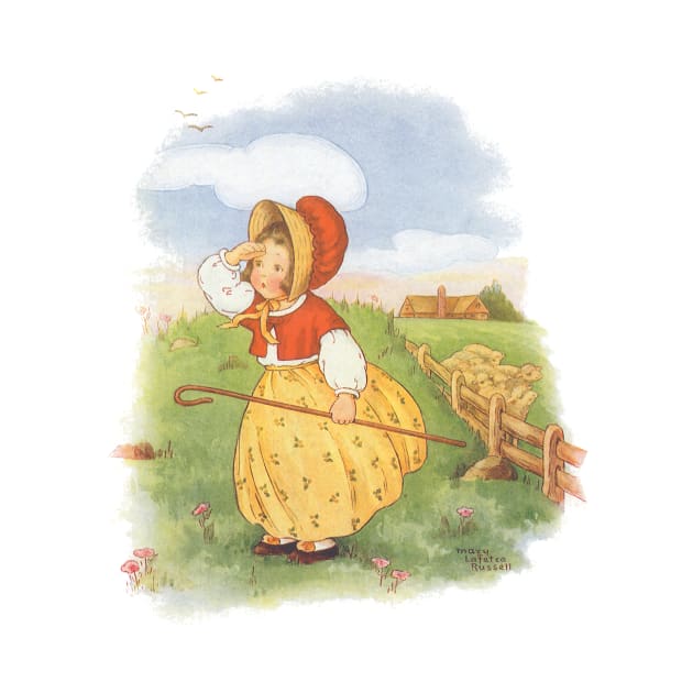 Vintage Little Bo Peep Nursery Rhyme by MasterpieceCafe