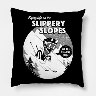 Slippery Slopes Pillow