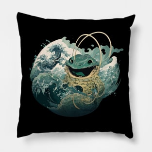 Japanese River Creature (Kappa) - Japan Mythology Pillow