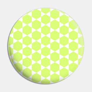 Concentric hexagons - green Pin