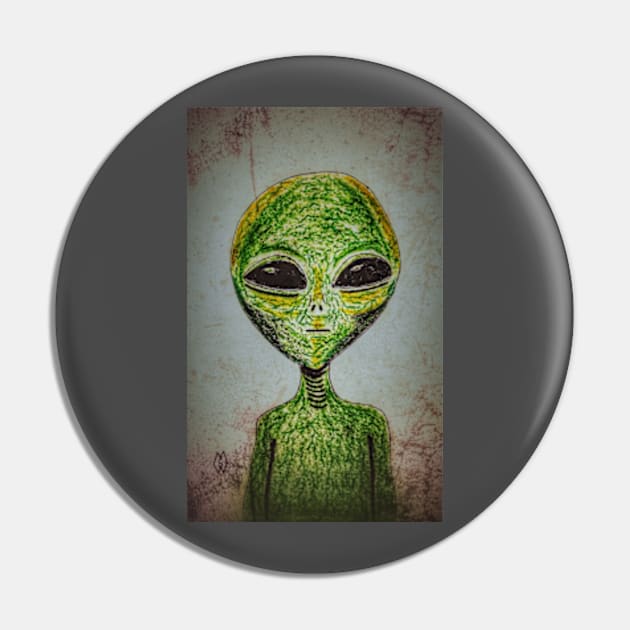 Alien Grunge Pin by Matt Starr Fine Art