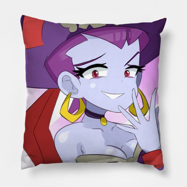 Smirking Risky Boots Pillow by Sketch-a-Roonie