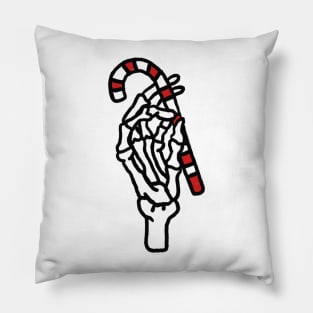 Skeleton Christmas Hand with candy Pillow