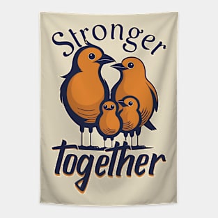 Stronger Together, Bird Family Tapestry