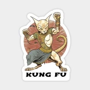 Kung Fu Cat Magnet