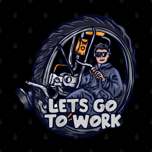 Lets go work by Stenau Artwerk