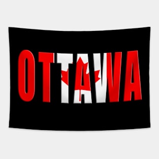Ottawa Canadian Flag Tapestry