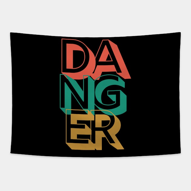 Retro Danger Tapestry by Rev Store