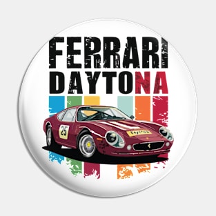 Ferrari daytona Vintage car Pin