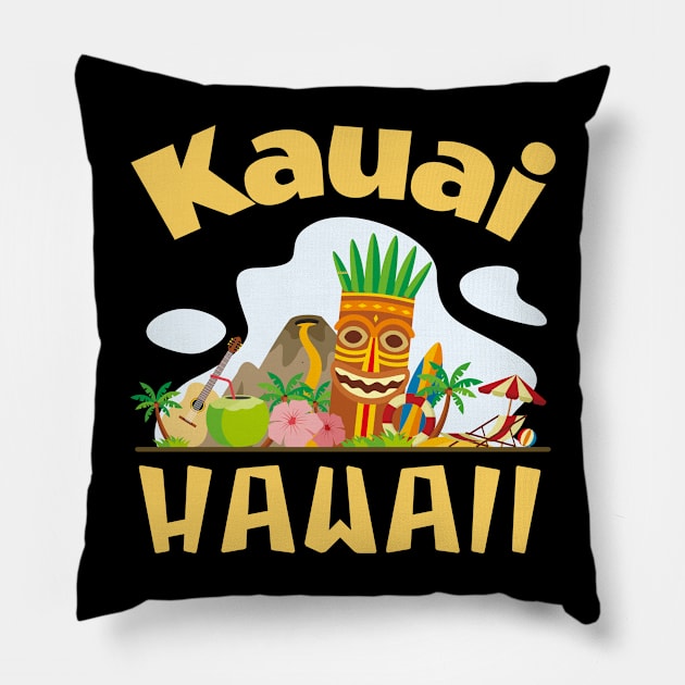 Kauai Hawaii Pillow by JT Hooper Designs