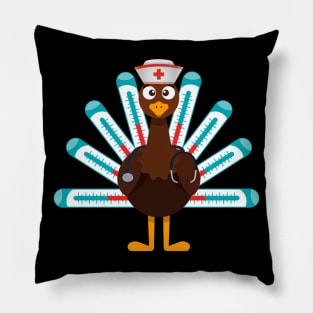 Thanksgiving nurse turkey Pillow