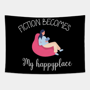 Fiction Becomes My Happyplace Tapestry